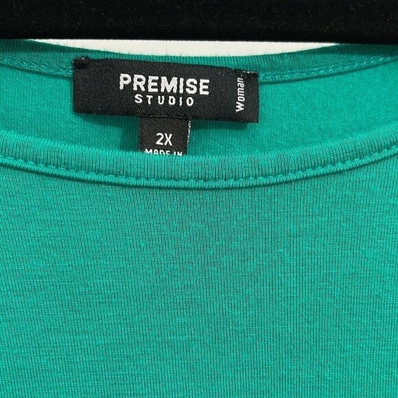 Premise Studio Split Back Tunic Green Size 2X - Picture 3 of 6